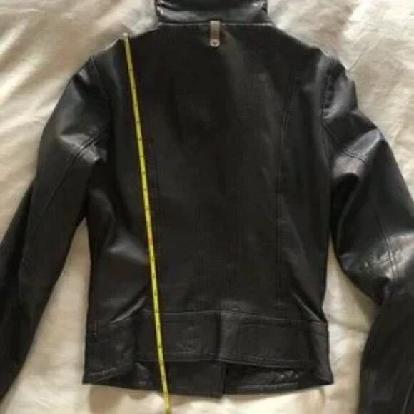 Mackage for Aritzia Kenya black leather motorcycle jacket XS - Picture 13 of 14